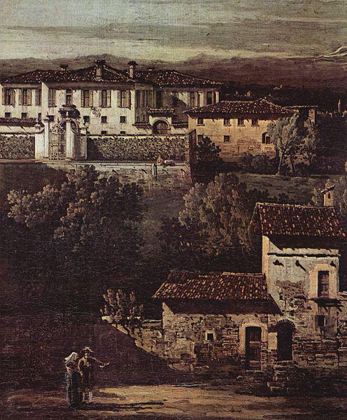 Bernardo Bellotto Das Dorf Gazzada, Blick von Sud-Ost auf die Villa Melzi d'Eril oil painting picture